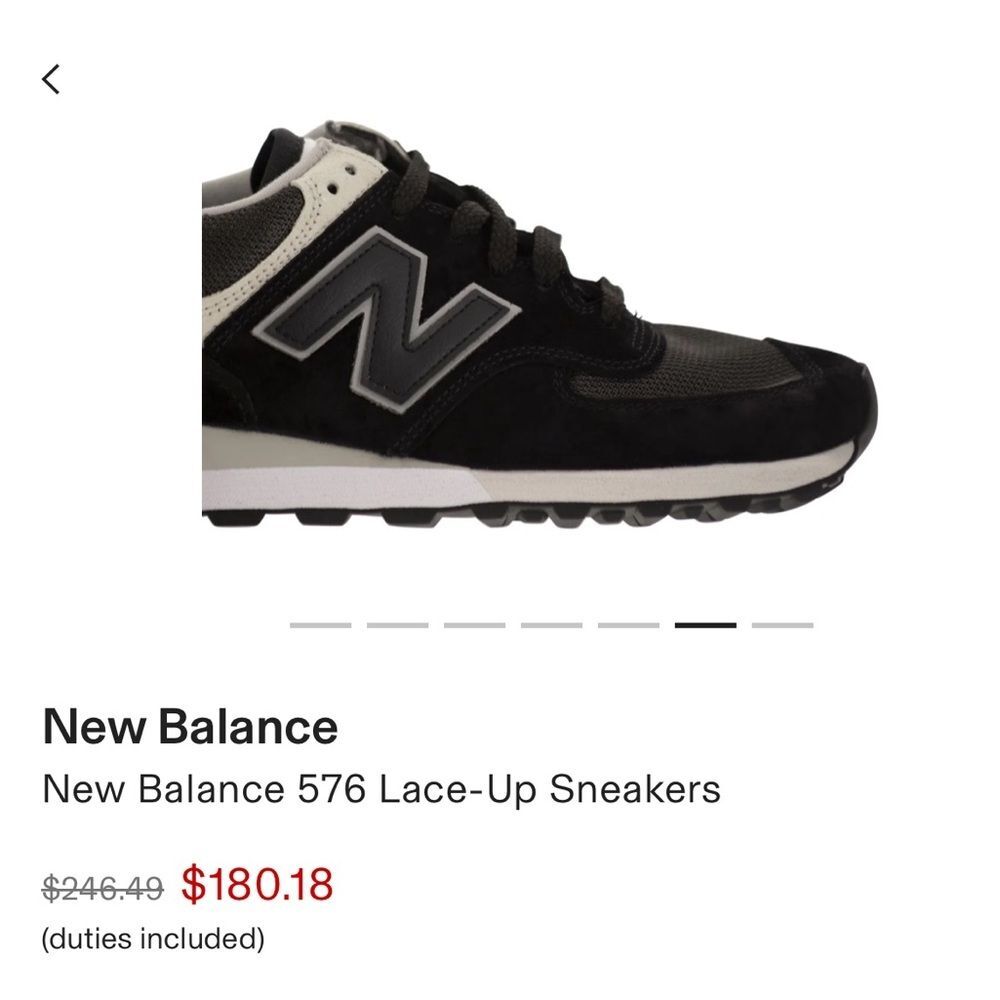 New Balance 574 Black Noir Grey U574SBG Size 8.5 - Picture 4 of 11